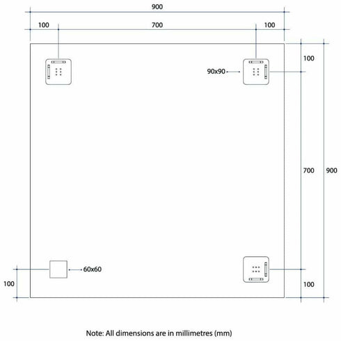Montana Rectangle Bevel Edge Bathroom Wall Mirror