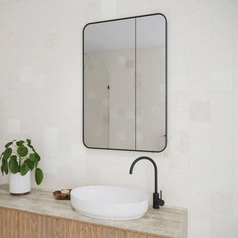 Zivile Rectangle Black Mirror Cabinet