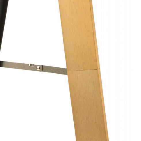 Simplicity Curve Brass Standing Mirror