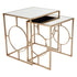 Melrose Mirrored Nest Side Table