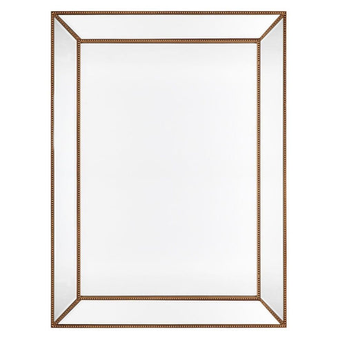 Zeta Gold Beaded Frame Wall Mirror
