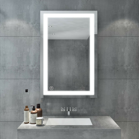 Milo LED Anti-fog Front-Lit Rectangular Bathroom Mirror