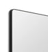 Flynn Black Curve Rectangular Mirror