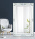 Gabriel Ornate Brushed White Wall Mirror