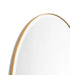 Lolita Brass Oval Wall Mirror