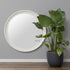 Iona White Round Mirror