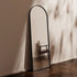 Aiva Arch Matt Black Wall Mirror