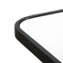 Albin Radius Rectangle Black Wall Mirror