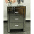 Merida 3-Drawers Mirrored Bedside Table