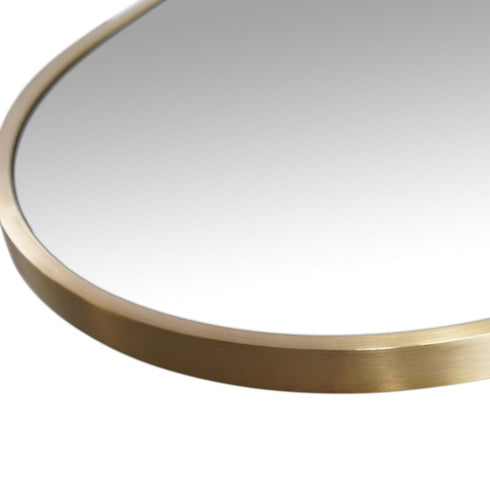 Aaden Pill Satin Brass Wall Mirror