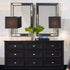 Zeta Beaded Black Wall Mirror