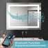 Adric Bluetooth Anti-fog LED Bathroom Wall Mirror