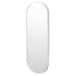 Bjorn Bright White Oval Wall Mirror