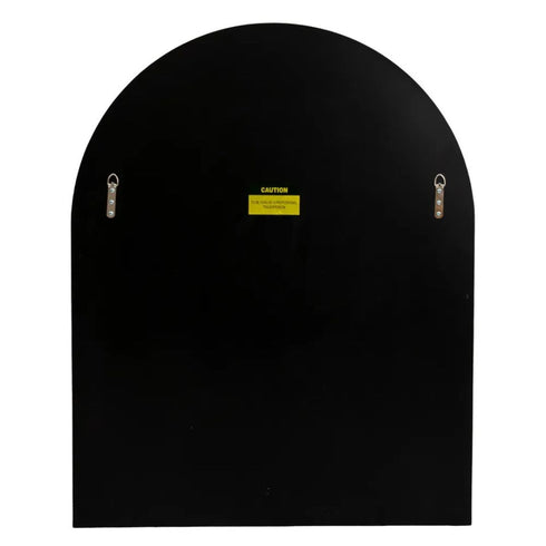 Alvina Arched Black Wall Mirror