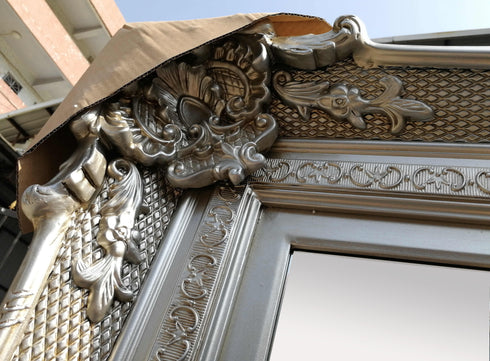 Cordia Silver Large Leaner Mirror