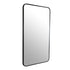 Albin Radius Rectangle Black Wall Mirror
