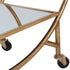 Calder Antique Gold Mirrored Bar Trolley