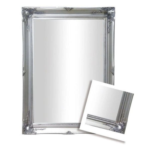 Felicity Ornate Silver Wall Mirror