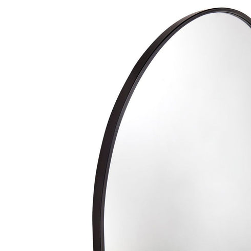 Alvina Arched Black Wall Mirror