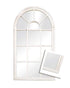 Romeo Arched Matt White Large Wall Mirror