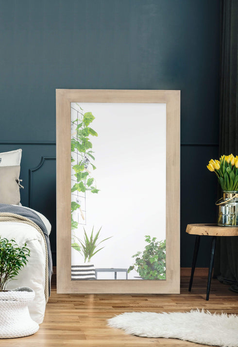 Marley Brushed Wood Wall Mirror