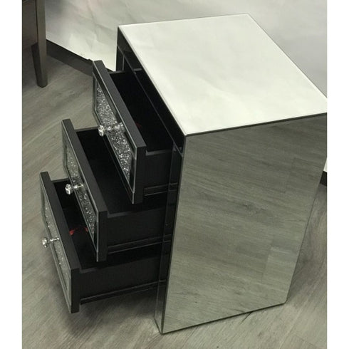 Nila Mirrored Bedside Table