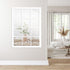 Harvey Matt White Wall Mirror
