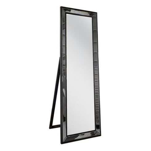 Natalia Black Border Mirrored Frame Wall Mirror