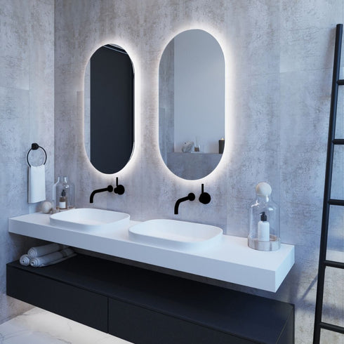 Ablaze Premium SO Range Back-Lit Oval LED Bathroom Mirror