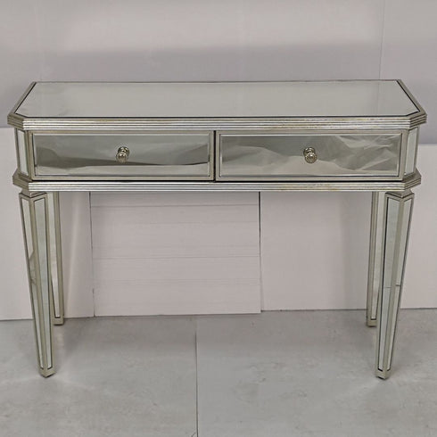 Ramsey Mirrored Console Table 2 Drawers