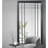 Edward Window Style Black Wall Mirror
