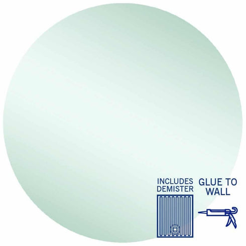 Rio Round Polished Edge Bathroom Mirror