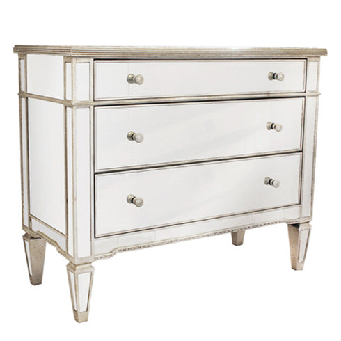Deana Antique Mirrored Drawer Chest