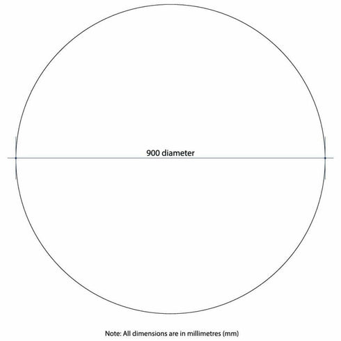 Rio Round Polished Edge Bathroom Mirror