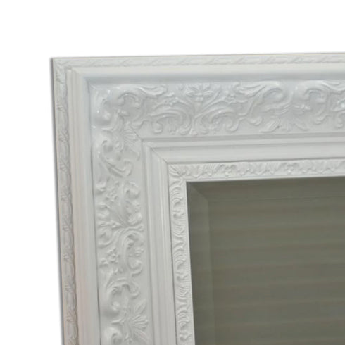 Cade Ornate Wall Mirror White