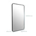 Albin Radius Rectangle Black Wall Mirror