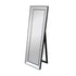 Melania Black Mirrored Frame Wall Mirror