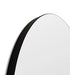 Mira Charcoal Matte Round Mirror