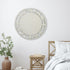 Alaina Silver Round Wall Mirror