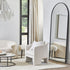 Alvina Arched Black Wall Mirror