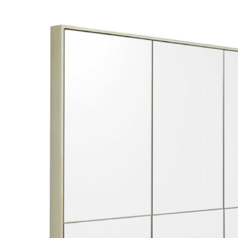 Loft Window Style Silver Wall Mirror