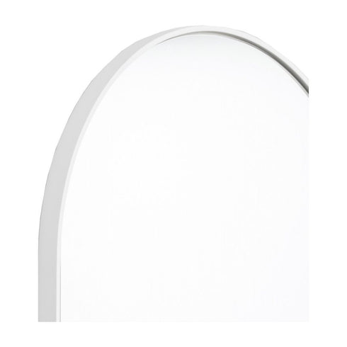 Bjorn Bright White Oval Wall Mirror