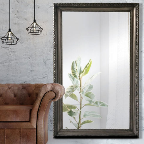 Charlotte Antique Silver Wall Mirror
