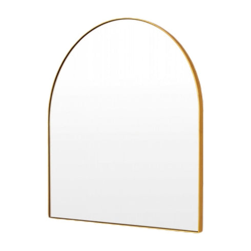 Bjorn Arch Brass Wall Mirror