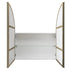 Amaris Satin Brass Arch Mirrored Cabinet