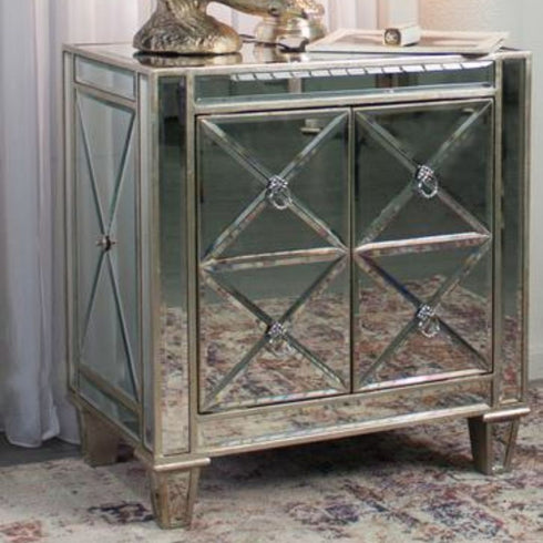 Bently Mirrored Bedside Table