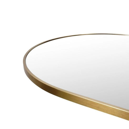 Apsel Arch Brushed Brass Wall Mirror