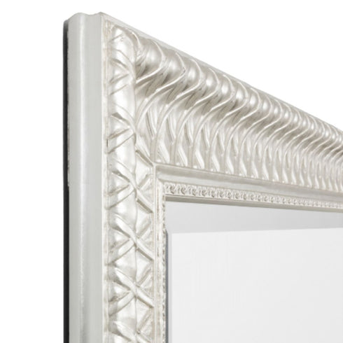 Woven Silver Wall Mirror