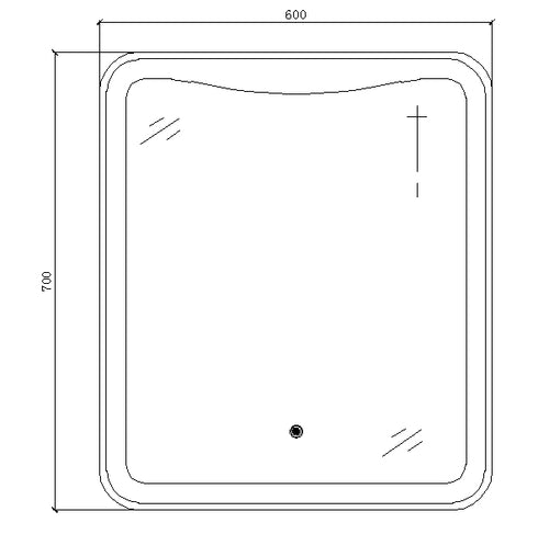 Flavio Italian LED Mirror With Sensor Switcher