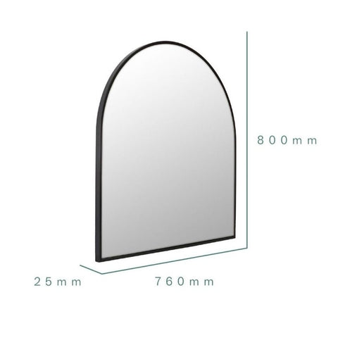 Apsel Arch Black Wall Mirror